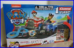 Paw Patrol Slot Car Race Track 2 Cars Chase & Marshall Battery-Powered Beginner
