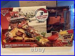 Pixar Cars Escape From Frank Track Set Brand New Sealed Rare Mattel CDR37 Pixar Cars Escape From Frank Track Set Brand New Sealed Rare Mattel CDR37