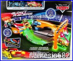 Pixar Cars Glow Racers Mack Hauler + Launch & Criss-Cross Race Track Sets 2023