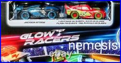 Pixar Cars Glow Racers Mack Hauler + Launch & Criss-Cross Race Track Sets 2023