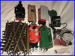 PlayMobil LGB G Scale Steaming Mary Western Motorized Train Set Cars Track Rare