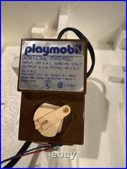 Playmobil Vintage 1984 Geobra Model 4000 Electric Train Track Set Blue Cars Rare