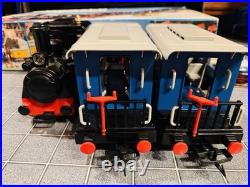 Playmobil Vintage 1984 Geobra Model 4000 Electric Train Track Set Blue Cars Rare