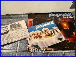 Playmobil Vintage 1984 Geobra Model 4000 Electric Train Track Set Blue Cars Rare