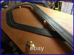 QUICK SETUP AURORA MODEL MOTORING HO CUSTOM 2 LANE SLOT CAR TRACK SET With2 CARS