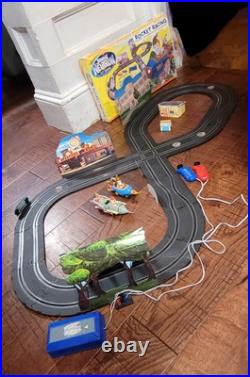 RARE 2002 Nickelodeon Jimmy Neutron Boy Genius Rocket Racing Slot Car Track Set RARE 2002 Nickelodeon Jimmy Neutron Boy Genius Rocket Racing Slot Car Track Set