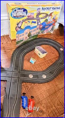 RARE 2002 Nickelodeon Jimmy Neutron Boy Genius Rocket Racing Slot Car Track Set RARE 2002 Nickelodeon Jimmy Neutron Boy Genius Rocket Racing Slot Car Track Set