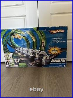 RARE! 2007 Hot Wheels Dragon Fire Track Set New In Box! (M1306) Includes 1 Car