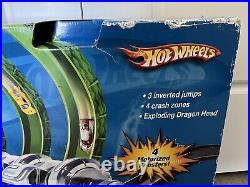 RARE! 2007 Hot Wheels Dragon Fire Track Set New In Box! (M1306) Includes 1 Car