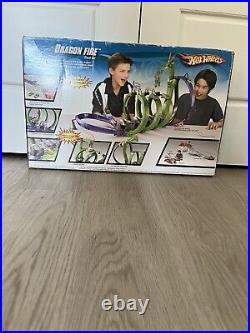 RARE! 2007 Hot Wheels Dragon Fire Track Set New In Box! (M1306) Includes 1 Car