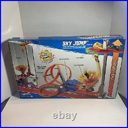 RARE Hot Wheels Sky Jump Motorized Track Set Dated 2011 #T7509 New In Sealed Box