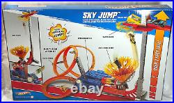 RARE Hot Wheels Sky Jump Motorized Track Set Dated 2011 #T7509 New In Sealed Box