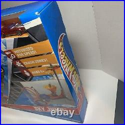 RARE Hot Wheels Sky Jump Motorized Track Set Dated 2011 #T7509 New In Sealed Box