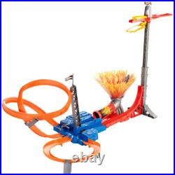 RARE Hot Wheels Sky Jump Motorized Track Set Dated 2011 #T7509 New In Sealed Box