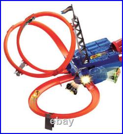 RARE Hot Wheels Sky Jump Motorized Track Set Dated 2011 #T7509 New In Sealed Box