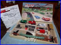 Rare ENGLAND VIP 1/32 Set A Figure 8 Model Roadways Metal Track Slot Car Set