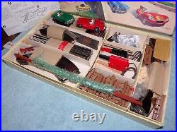 Rare ENGLAND VIP 1/32 Set A Figure 8 Model Roadways Metal Track Slot Car Set