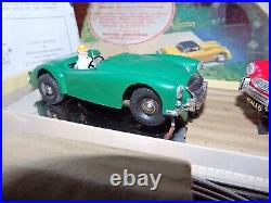 Rare ENGLAND VIP 1/32 Set A Figure 8 Model Roadways Metal Track Slot Car Set