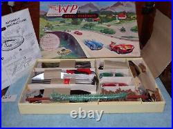 Rare ENGLAND VIP 1/32 Set A Figure 8 Model Roadways Metal Track Slot Car Set