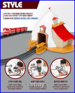 Robot Trains House Rail Set ALF Robot Train Track Playset Toy Korean Animation