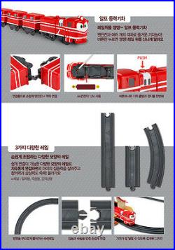 Robot Trains House Rail Set ALF Robot Train Track Playset Toy Korean Animation