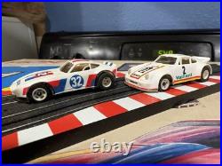 Rokar / Amrac / Life-Like Datsun 240Z & Porsche Valliant Ho Slot Cars SET NICE