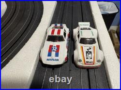 Rokar / Amrac / Life-Like Datsun 240Z & Porsche Valliant Ho Slot Cars SET NICE