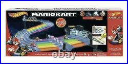 SHIPS ASAP Hot Wheels Mario Kart Rainbow Road Raceway Track Set BRAND NEW