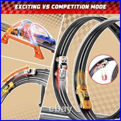 SUFICY 29ft Electric Slot Car Race Track Set for Kids 4 Cars & Lap Counter