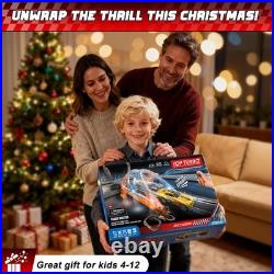 SUFICY 29ft Electric Slot Car Race Track Set for Kids 4 Cars & Lap Counter