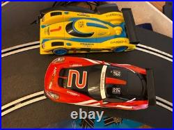 Scalextric 1/32 slot car track HUGE SET SEE ALL PHOTOS
