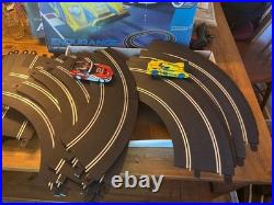 Scalextric 1/32 slot car track HUGE SET SEE ALL PHOTOS