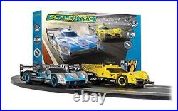 Scalextric Ginetta Racers 132 Analog Slot Car Race Track Set C1412T Yellow Si