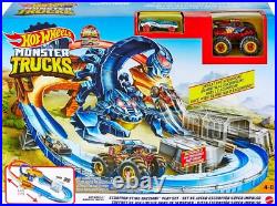 Scorpion Sting Raceway Track Set with Monster Truck & Car Thrilling Fun-#