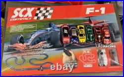 Scx Slot Car Set 8 Total Cars F1 Track Mercedes McLaren Redbull NASCAR 143