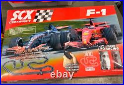 Scx Slot Car Set 8 Total Cars F1 Track Mercedes McLaren Redbull NASCAR 143
