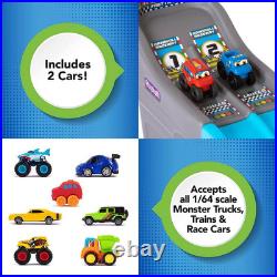Simplay3 Toy Car Racing Set Fast Track Downhill Raceway Indoor Outdoor Durable