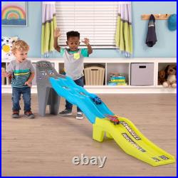 Simplay3 Toy Car Racing Set Fast Track Downhill Raceway Indoor Outdoor Durable