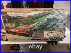 Sizzlers Fat Track California 500 race set with2 Cars 1970