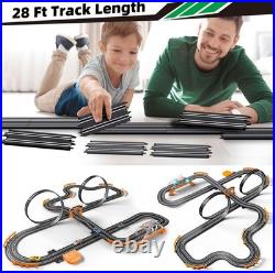 Slot Car Race Track Set Electric Powered Race Track Dual Racing Car Track Set