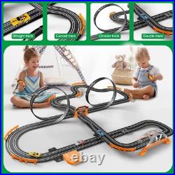 Slot Car Race Track Set Electric Powered Race Track Dual Racing Car Track Set