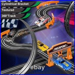 Slot Car Race Track Set Electric Powered Race Track Dual Racing Car Track Set