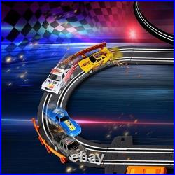 Slot Car Race Track Set Electric Powered Race Track Dual Racing Car Track Set