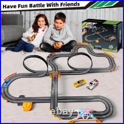 Slot Car Race Track Set Electric Powered Race Track Dual Racing Car Track Set