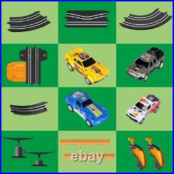 Slot Car Race Track Set Electric Powered Race Track Dual Racing Car Track Set