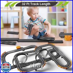 Slot Car Race Track Set Electric or Battery Powered Racing Car Tr