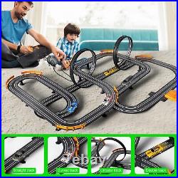 Slot Car Race Track Set Electric or Battery Powered Racing Car Track for Kids