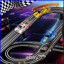 Slot Car Race Track Set Electric or Battery Powered Racing Car Track for Kids