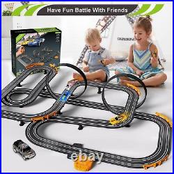 Slot Car Race Track Set Electric or Battery Powered Racing Car Track for Kids