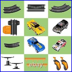 Slot Car Race Track Set Electric or Battery Powered Racing Car Track for Kids